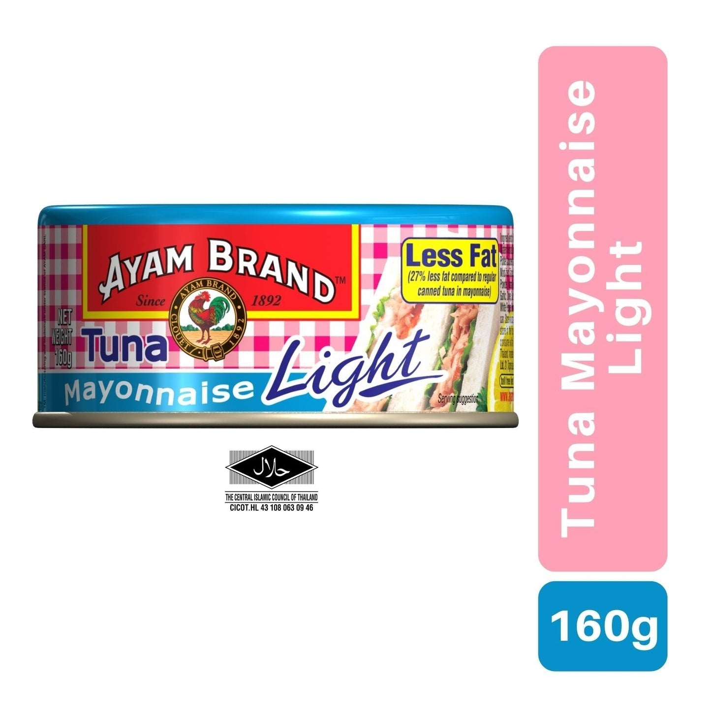 Ayam Brand Deli Tuna Mayonnaise Light 160g