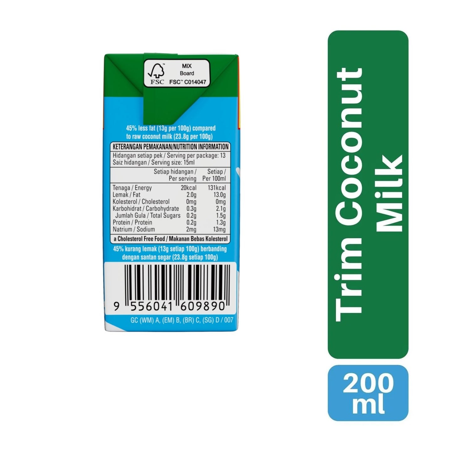 Ayam Brand Trim Coconut Milk 200ml