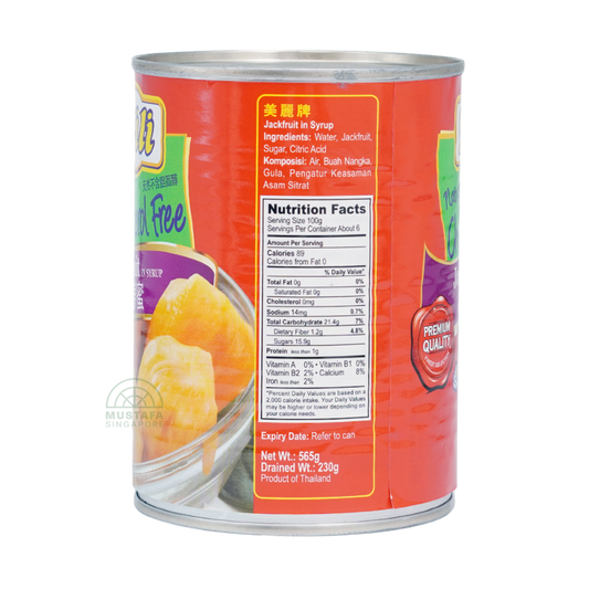 Mili Naturally Cholesterol Free Jackfruit in Syrup 565g Mili Naturally Cholesterol Free Jackfruit in Syrup 565g