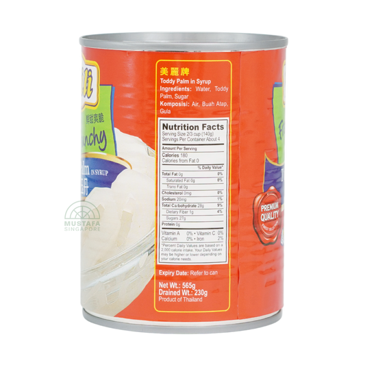 Mili Fresh and Crunchy Toddy Palm in Syrup 565g Mili Fresh and Crunchy Toddy Palm in Syrup 565g
