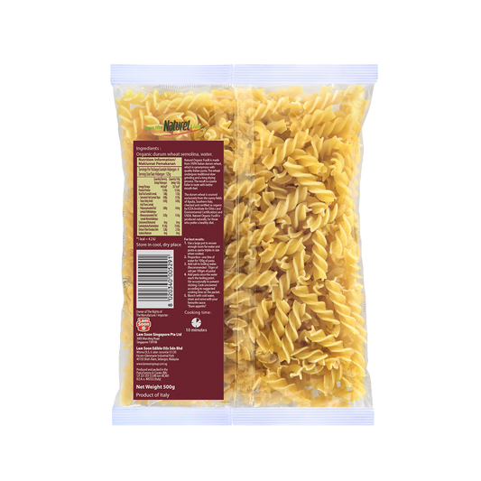 Naturel Organic Fusilli Pasta 500g Naturel Organic Fusilli Pasta 500g