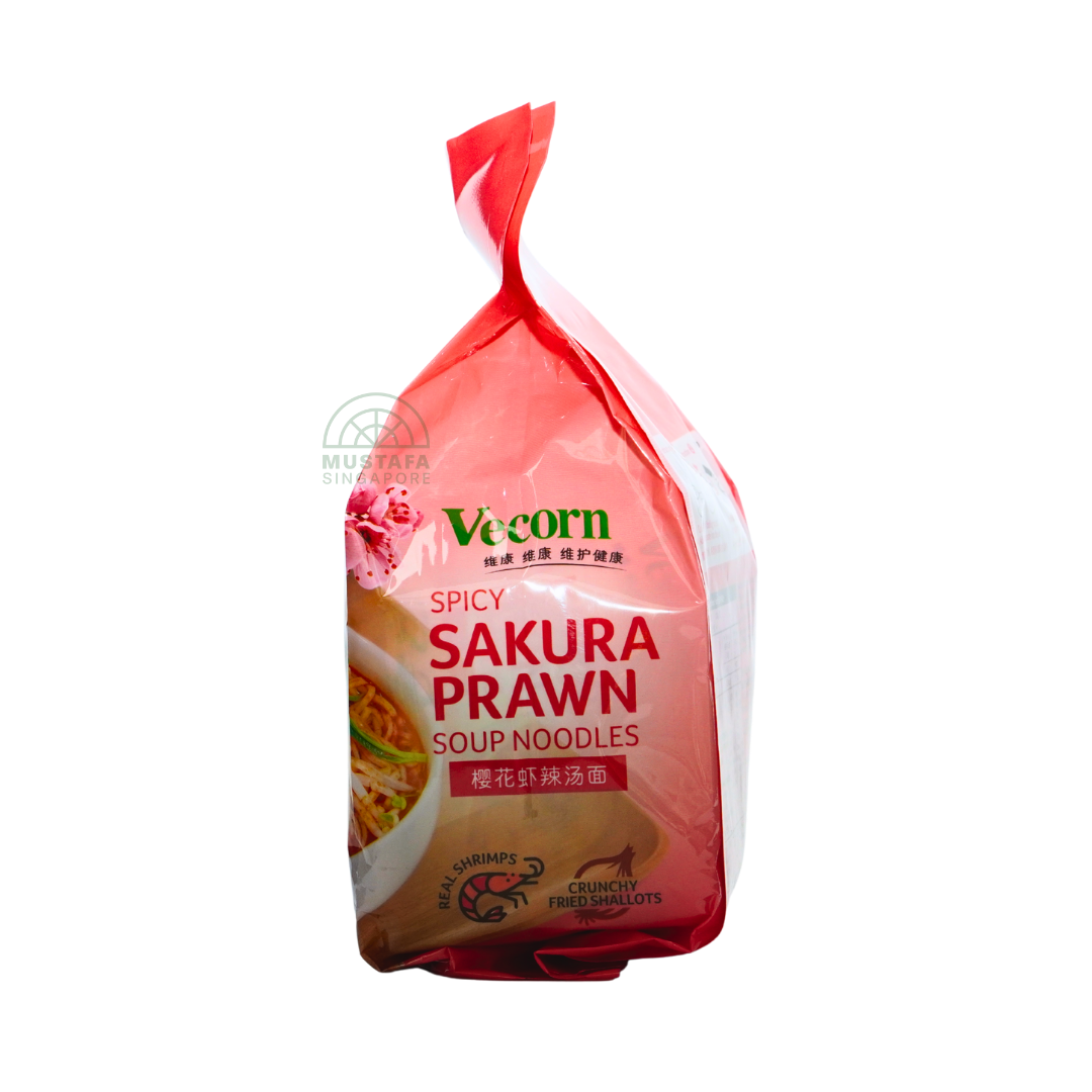Vecron Spicy Sakura Prawn Soup Noodles 110g x 4