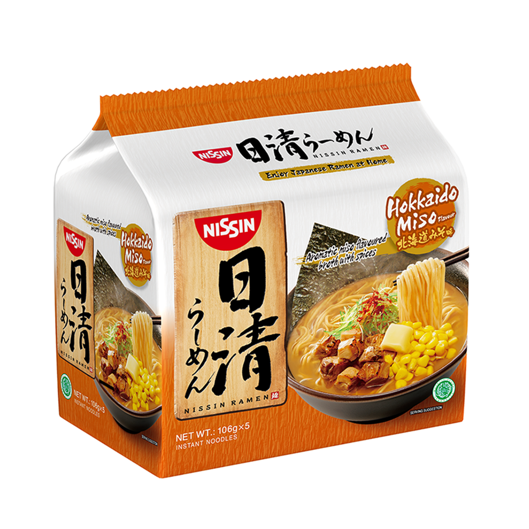 Nissin Hokkaido Miso Flavour Ramen 106g x 5s