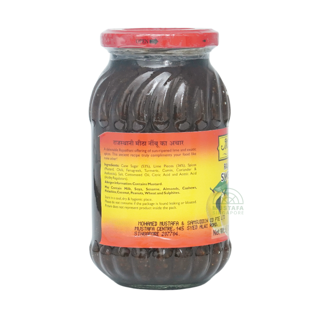 Mother's Recipe Rajasthani Sweet Lime Pickle 575g