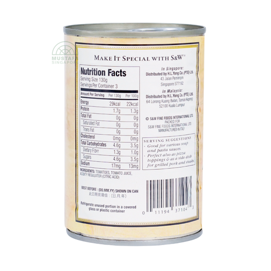 S&W Select Ready-Cut Tomatoes Diced 400g