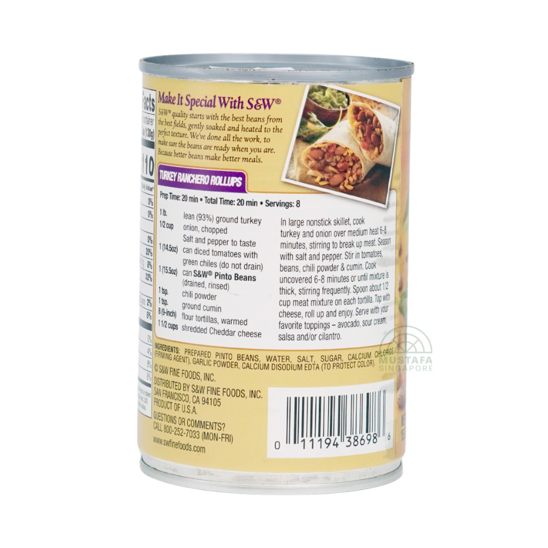 S&W Select Pinto Beans 439g