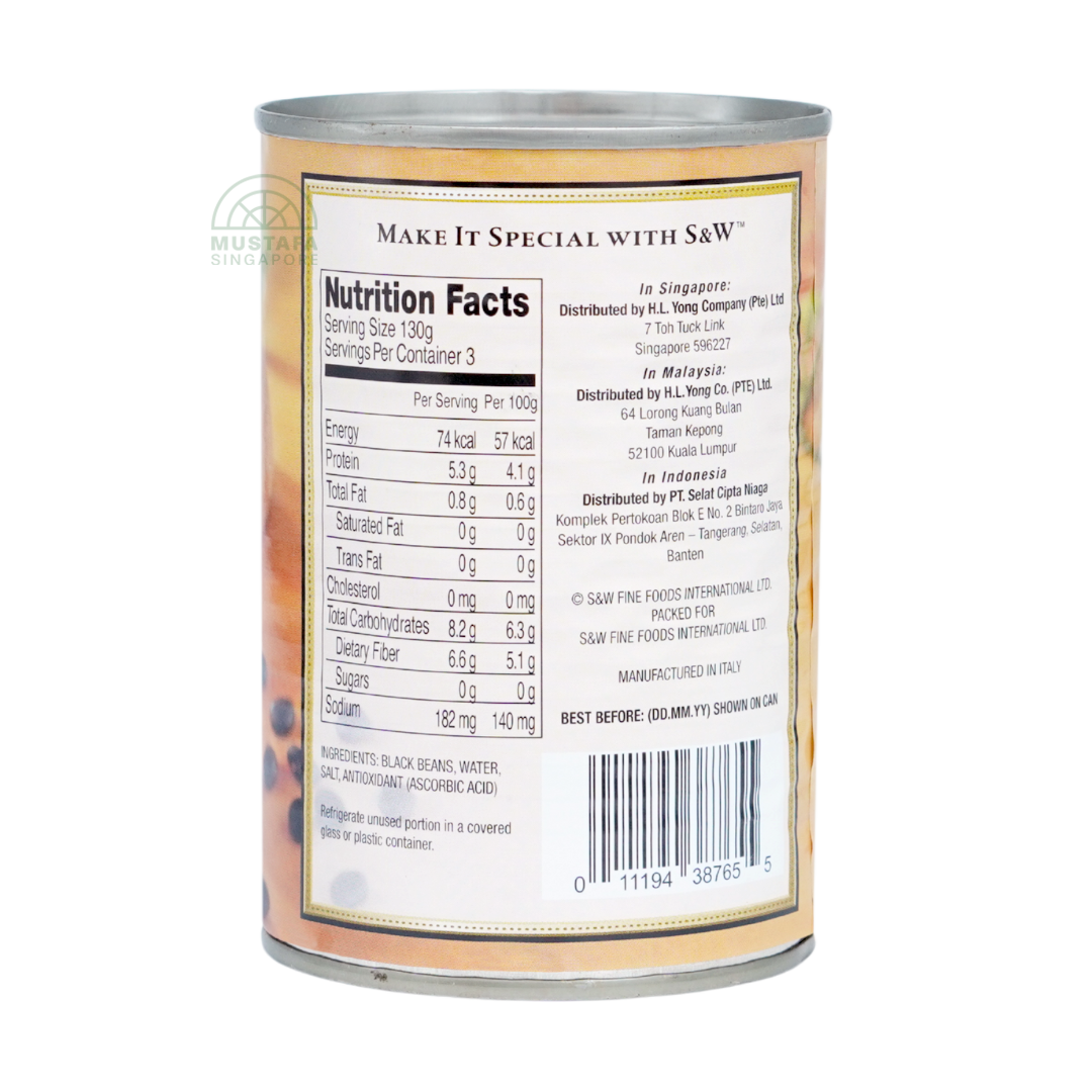 S&W Select Black Beans 400g