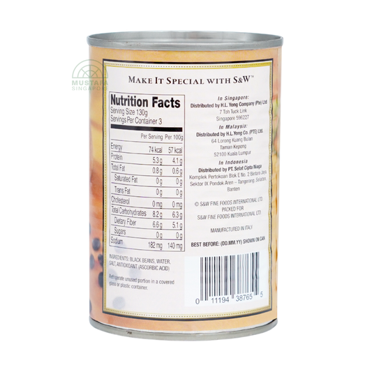 S&W Select Black Beans 400g