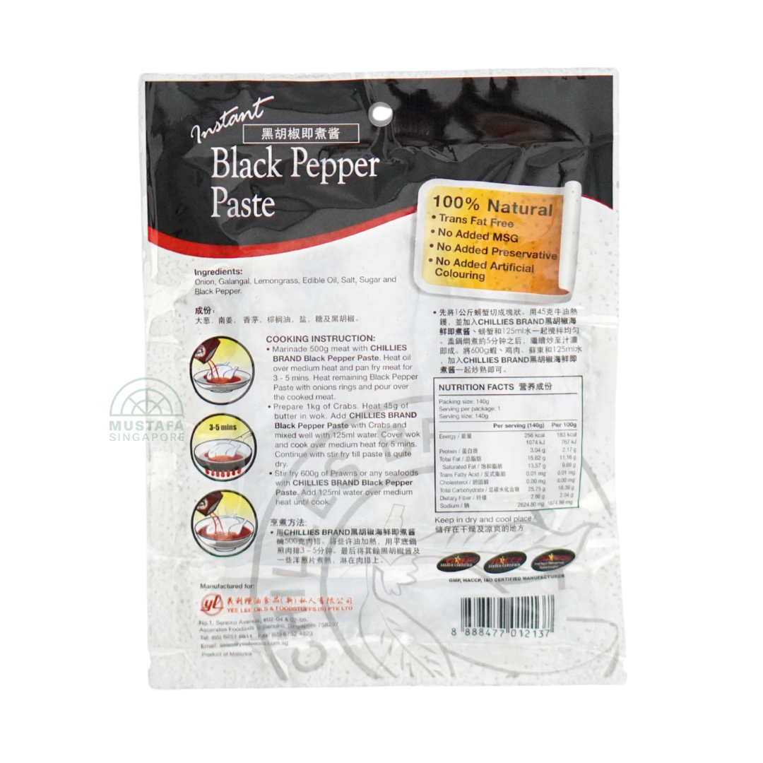 Chillies Brand Black Pepper Paste 240g