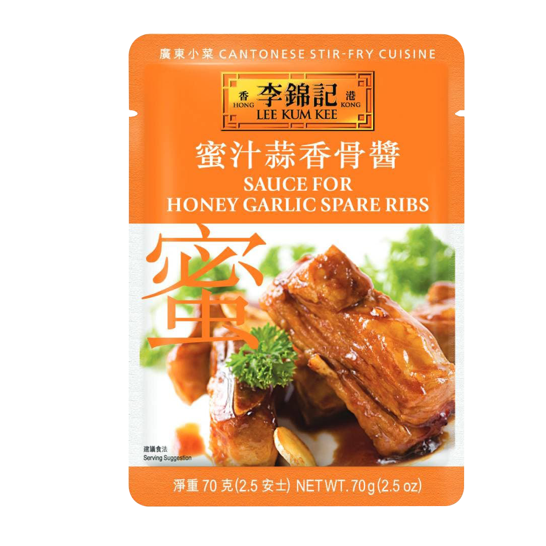 Lee Kum Kee Menu Oriented Sauce - Honey Garlic Spare Ribs 70g