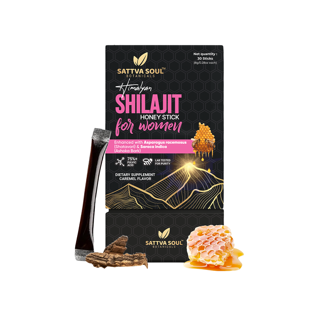 Sattva Soul Himalayan Shilajit For Women Honey Sticks 8g x 30
