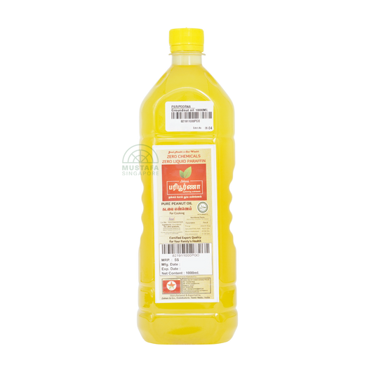 Paripoorna Unrefined Pure Chekku Oil Groundnut Oil 1L
