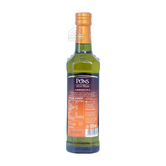 Pons Extra Virgin Olive Oil Variety Arbequina 500ml