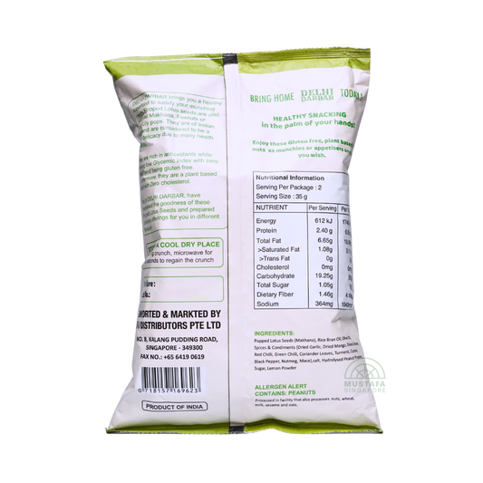 Popped Lotus Seed Makhana Lime and Chilli 70g