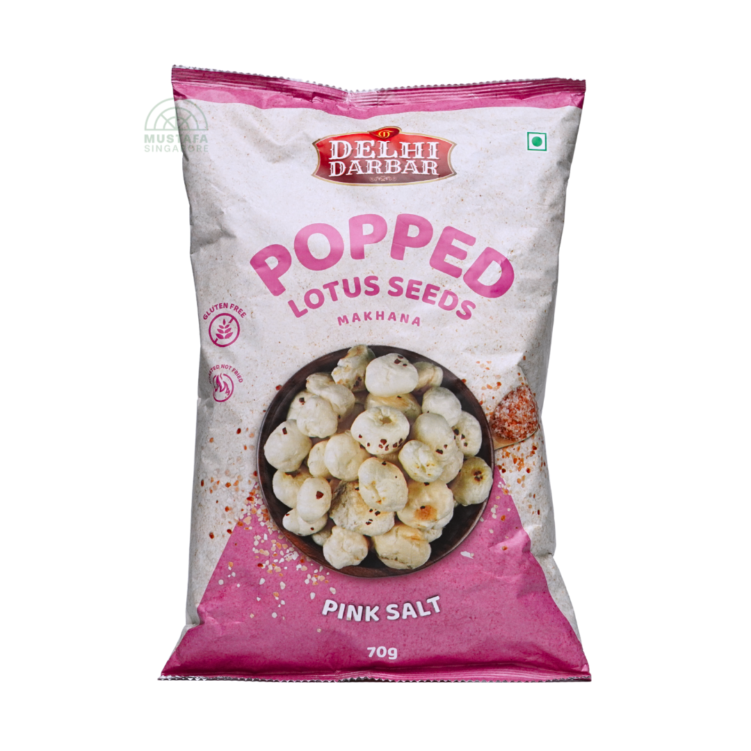 Popped Lotus Seed Makhana Pink Salt 70g