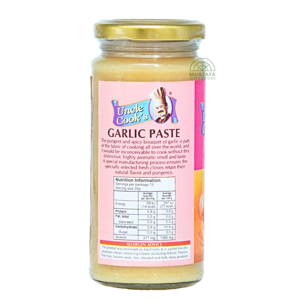 Uncle Cook's Garlic Paste (100% Vegetarian) 260g