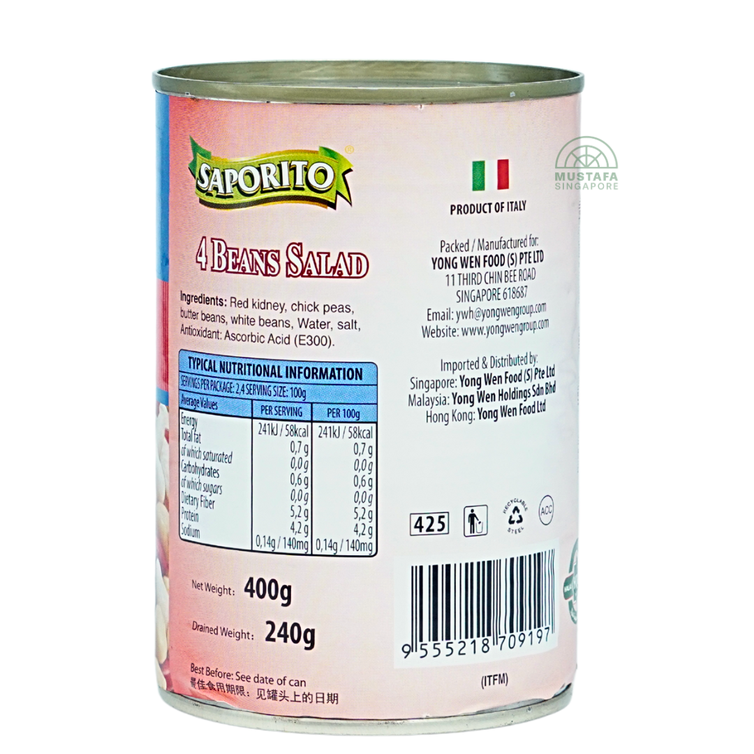 Saporito 4 Beans Salad 400g