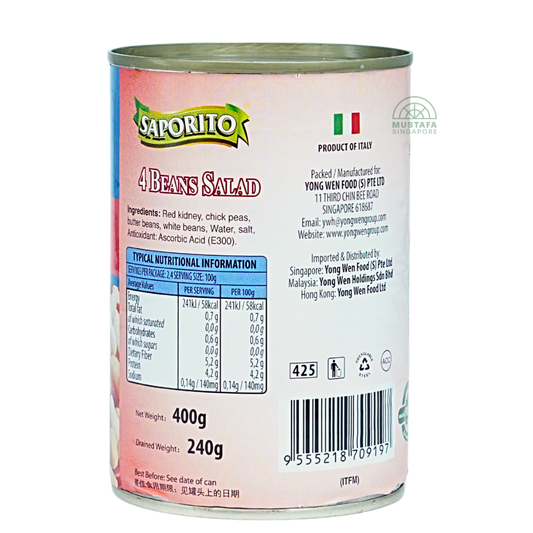 Saporito 4 Beans Salad 400g