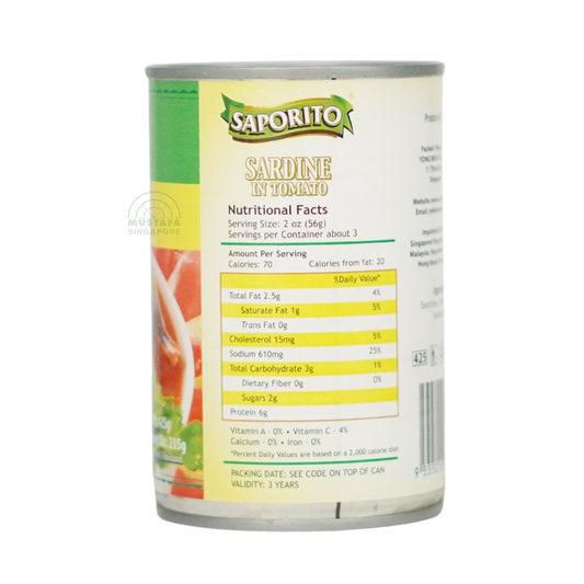Saporito Sardine in Tomato Sauce 425g Saporito Sardine in Tomato Sauce 425g