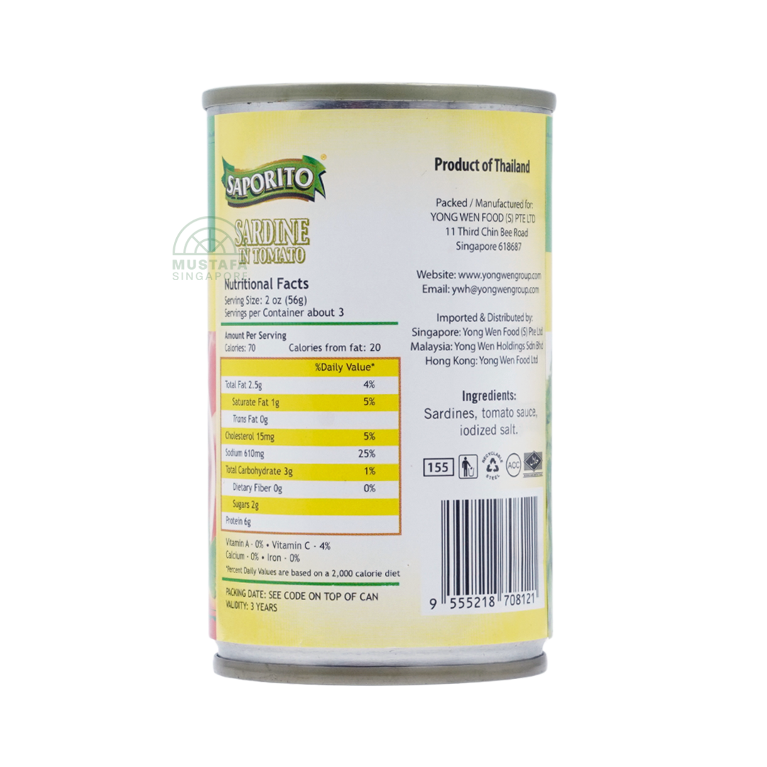 Saporito Sardine in Tomato Sauce 155g
