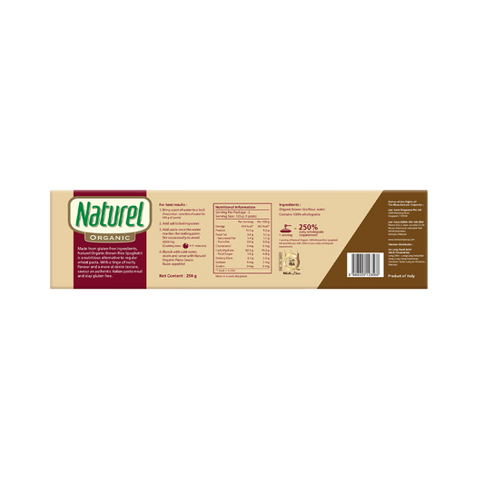 Naturel Organic Brown Rice Spaghetti 250g Naturel Organic Brown Rice Spaghetti 250g