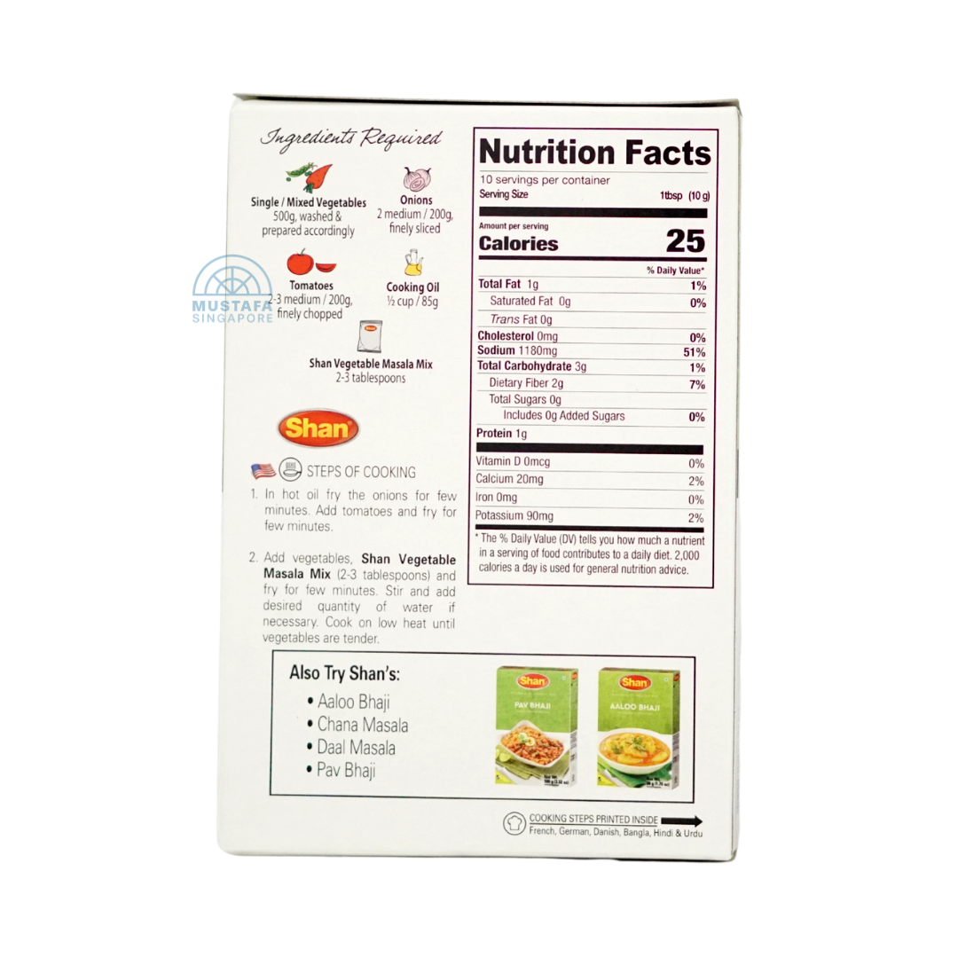 Shan Vegetable Masala Mix 100g