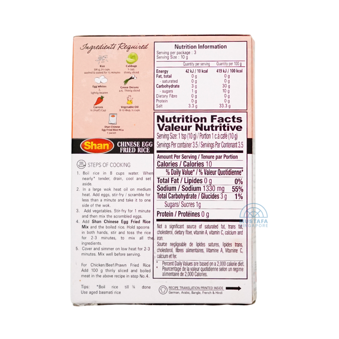 Shan Chinese Egg Fried Rice Seasoning Mix 35g