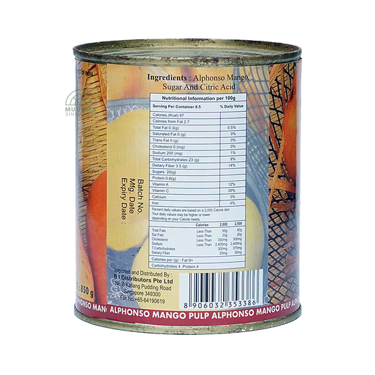 Uncle Cook's Alphonso Mango Pulp 850g
