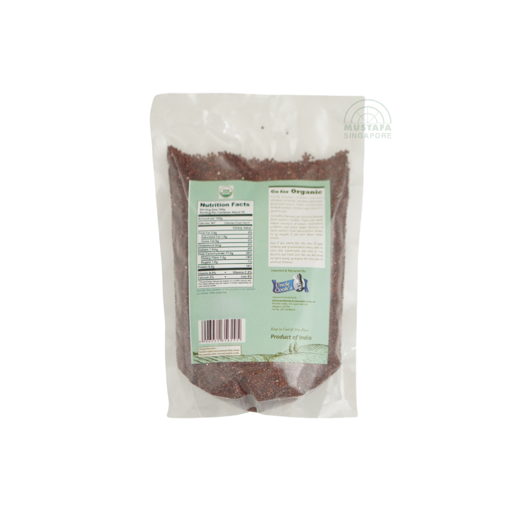 Uncle Cook's Organic Quinoa Red 500g