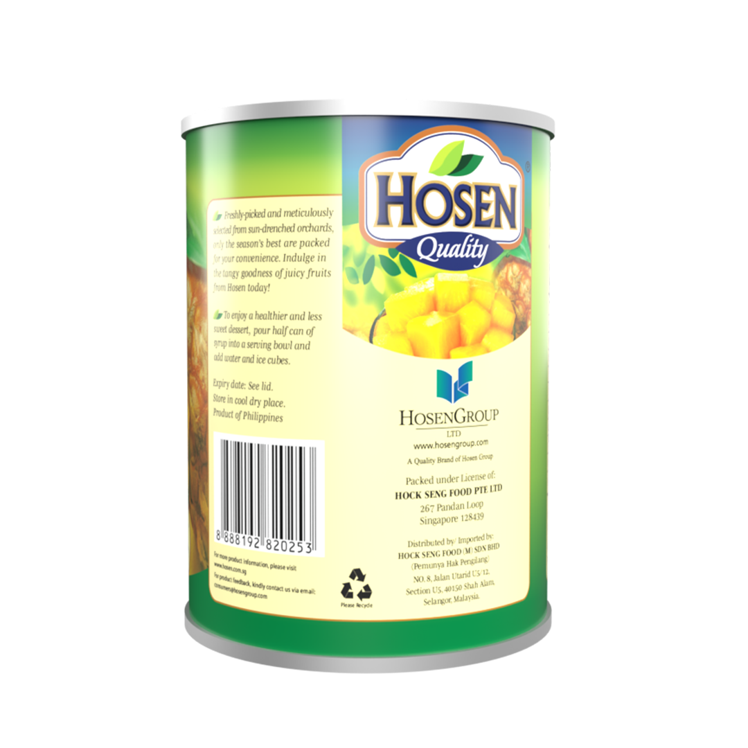Hosen Pineapple Cubes in Syrup 565g