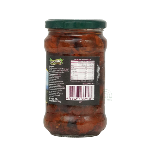 Saporito Sundried Tomato in Sunflower Oil 290g Saporito Sundried Tomato in Sunflower Oil 290g