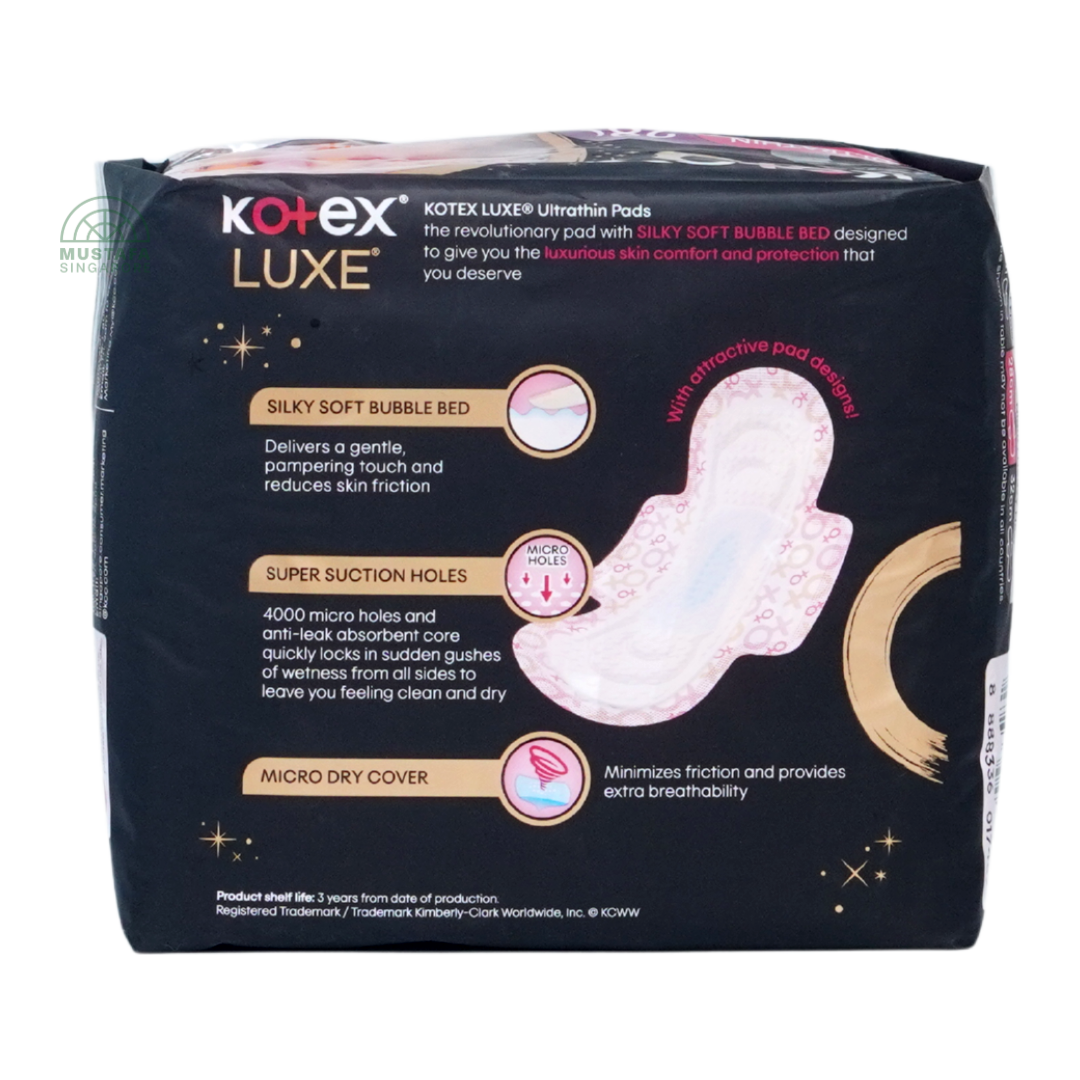 Kotex Luxe Ultrathin Overnight Wing 28cm 14s