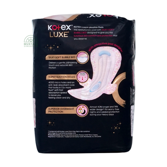 Kotex Luxe Ultrathin Overnight Wing 32cm 12s