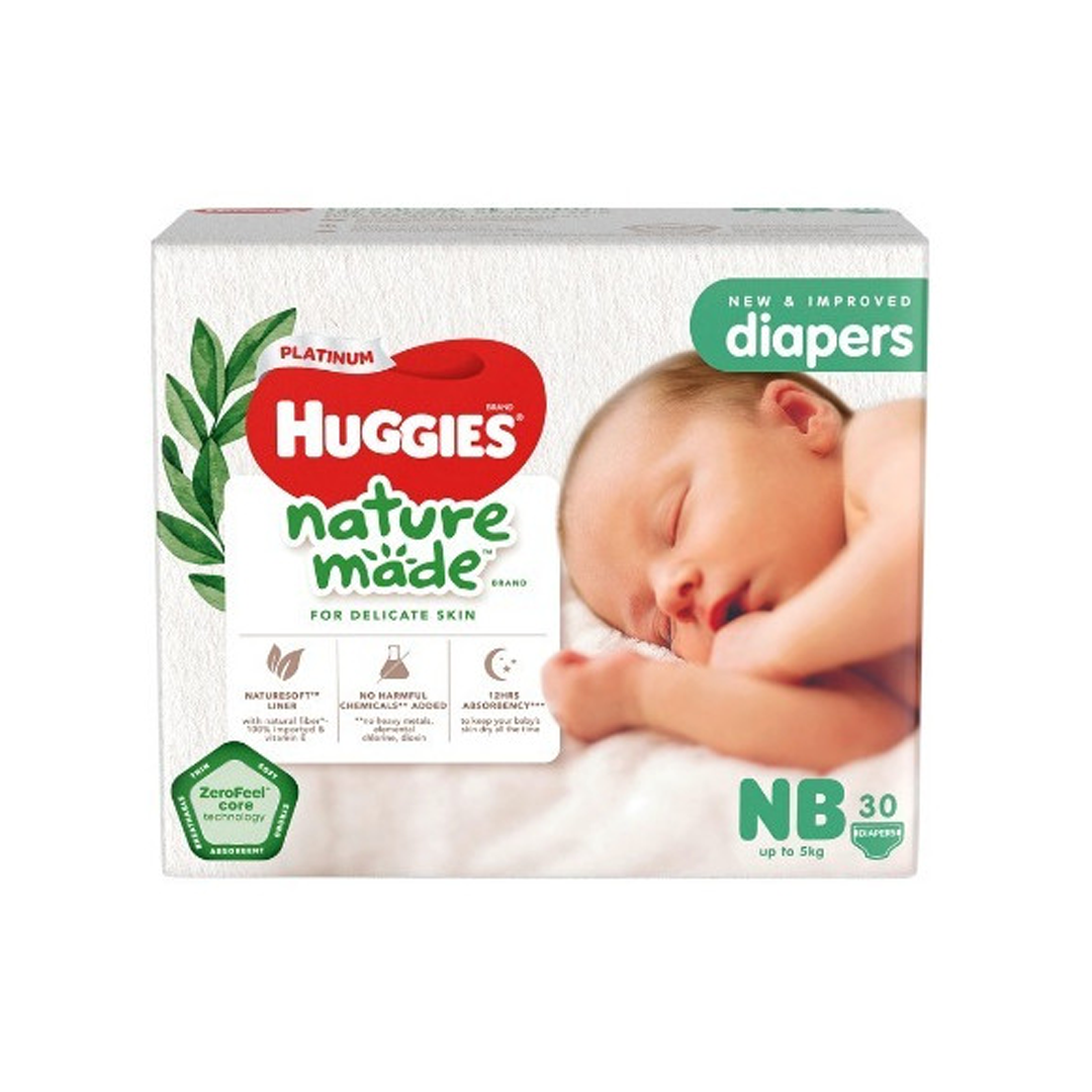 Huggies Naturemade Newborn 30s