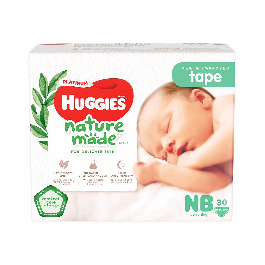 Huggies Platinum Naturemade Newborn 30s