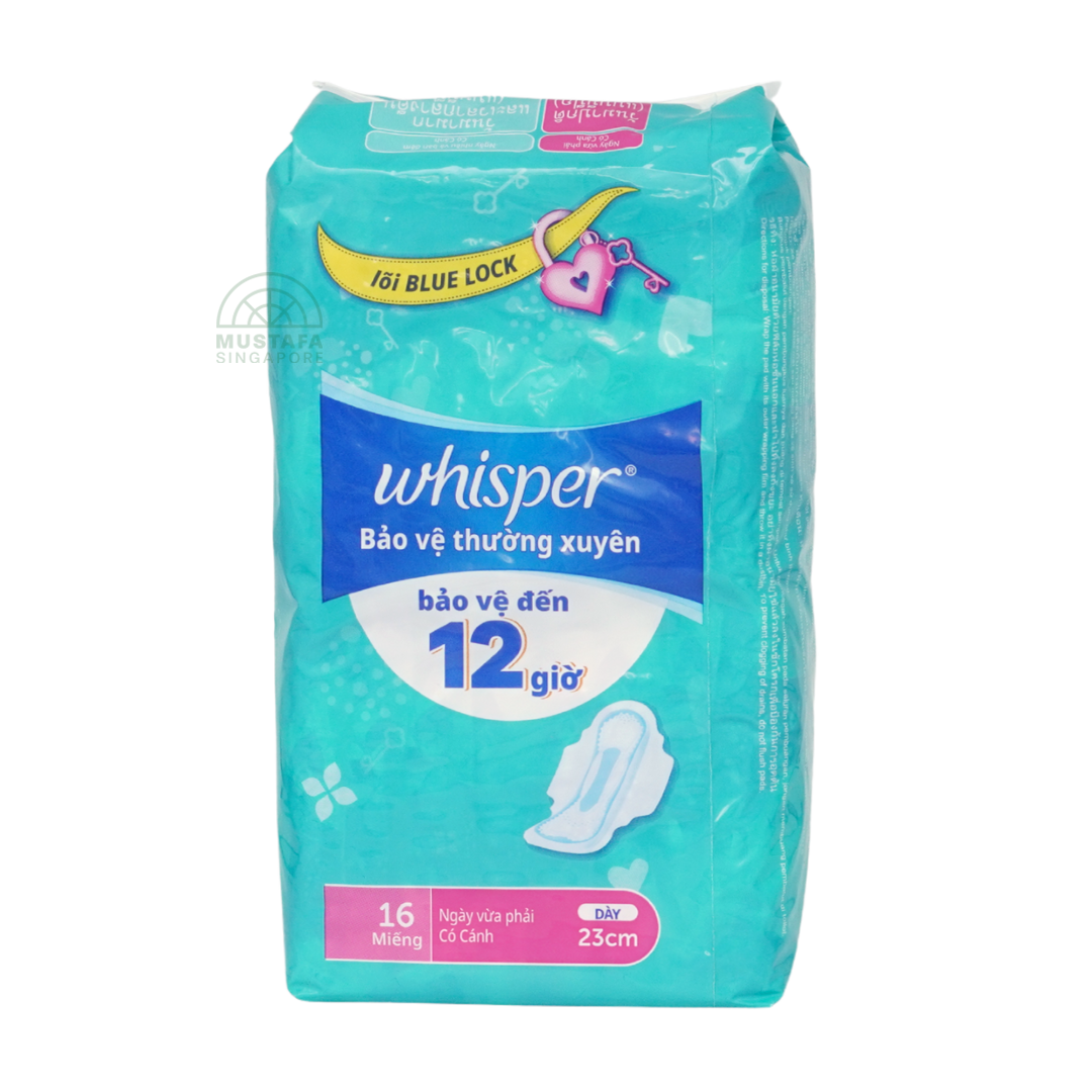 Whisper Regular Flow Wings Protect 23cm 16s