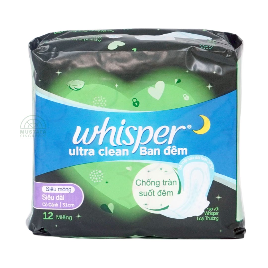 Whisper Ultra Clean 31cm 12pcs
