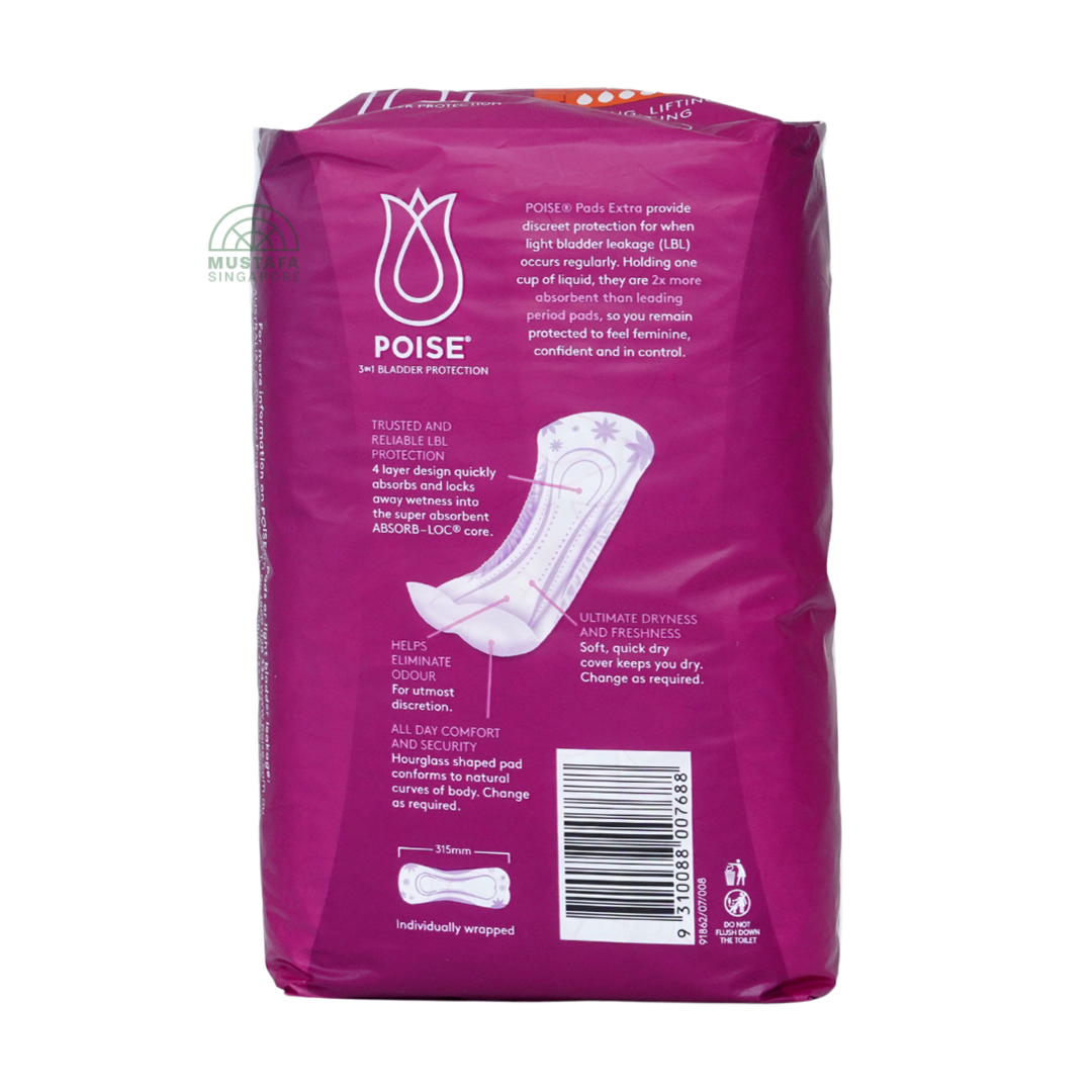 Poise Pad Extra 31.5cm 12s