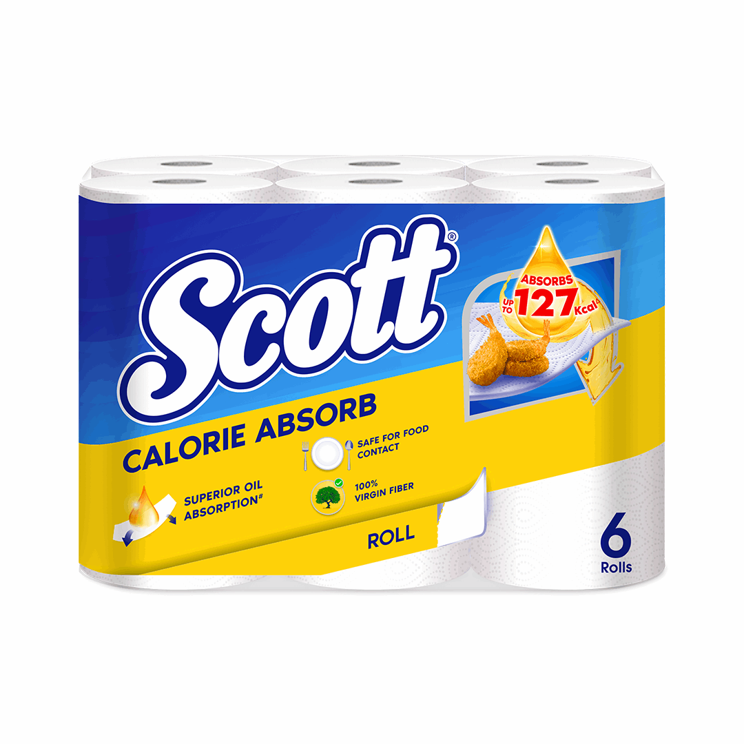 Scott Kitchen Towel Calorie Light 6 Rolls