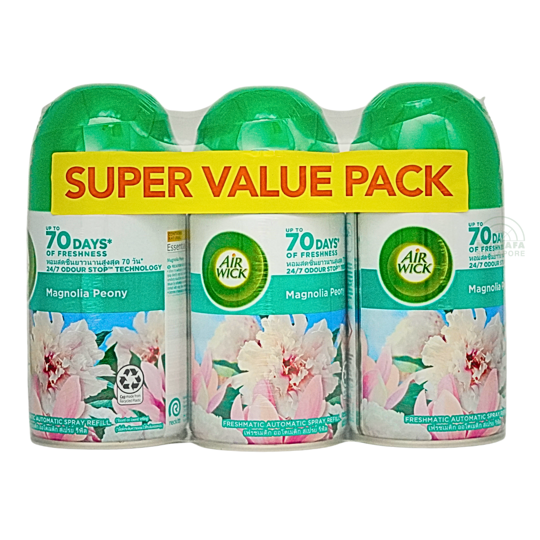 Airwick Freshmatic Refill 2+1 Magnolia Peony 3 x 250ml