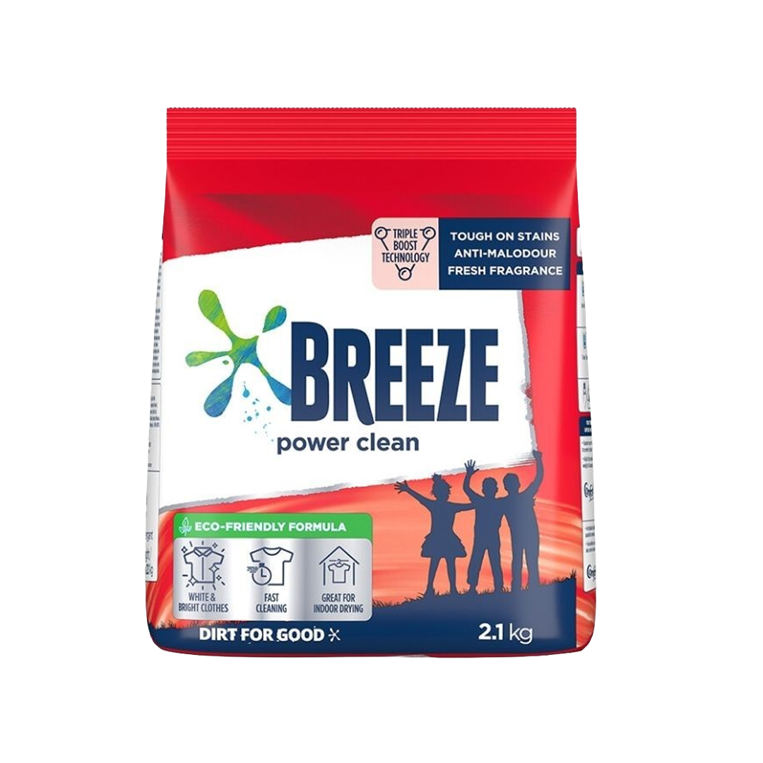 Breeze Laundry Detergent Powder Power Clean 2.1kg