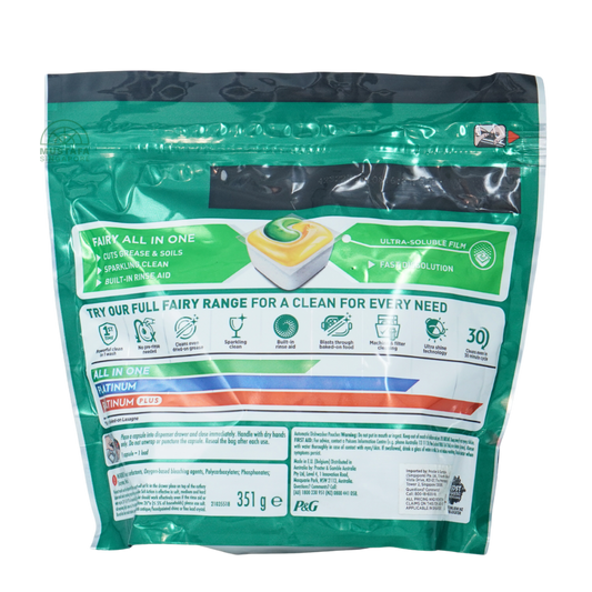 Fairy All in One Dishwasher Capsules 26s 351g Fairy All in One Dishwasher Capsules 26s 351g