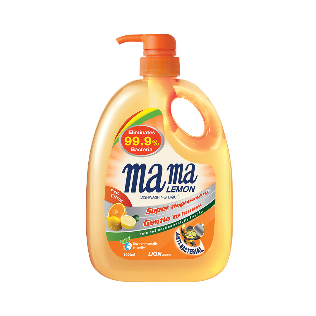 Mama Lemon Dishwashing Liquid (AB-Citrus) 1L w/1L Refill