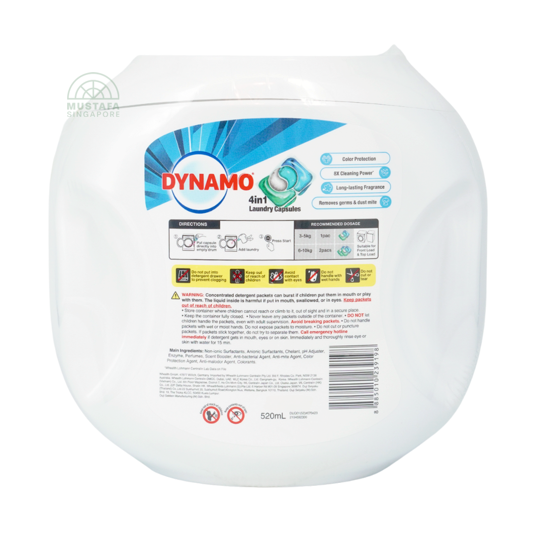 DYNAMO 4 in 1 Laundry Capsules Fresh 10ml 52pcs