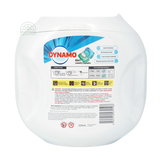 DYNAMO 4 in 1 Laundry Capsules Fresh 10ml 52pcs