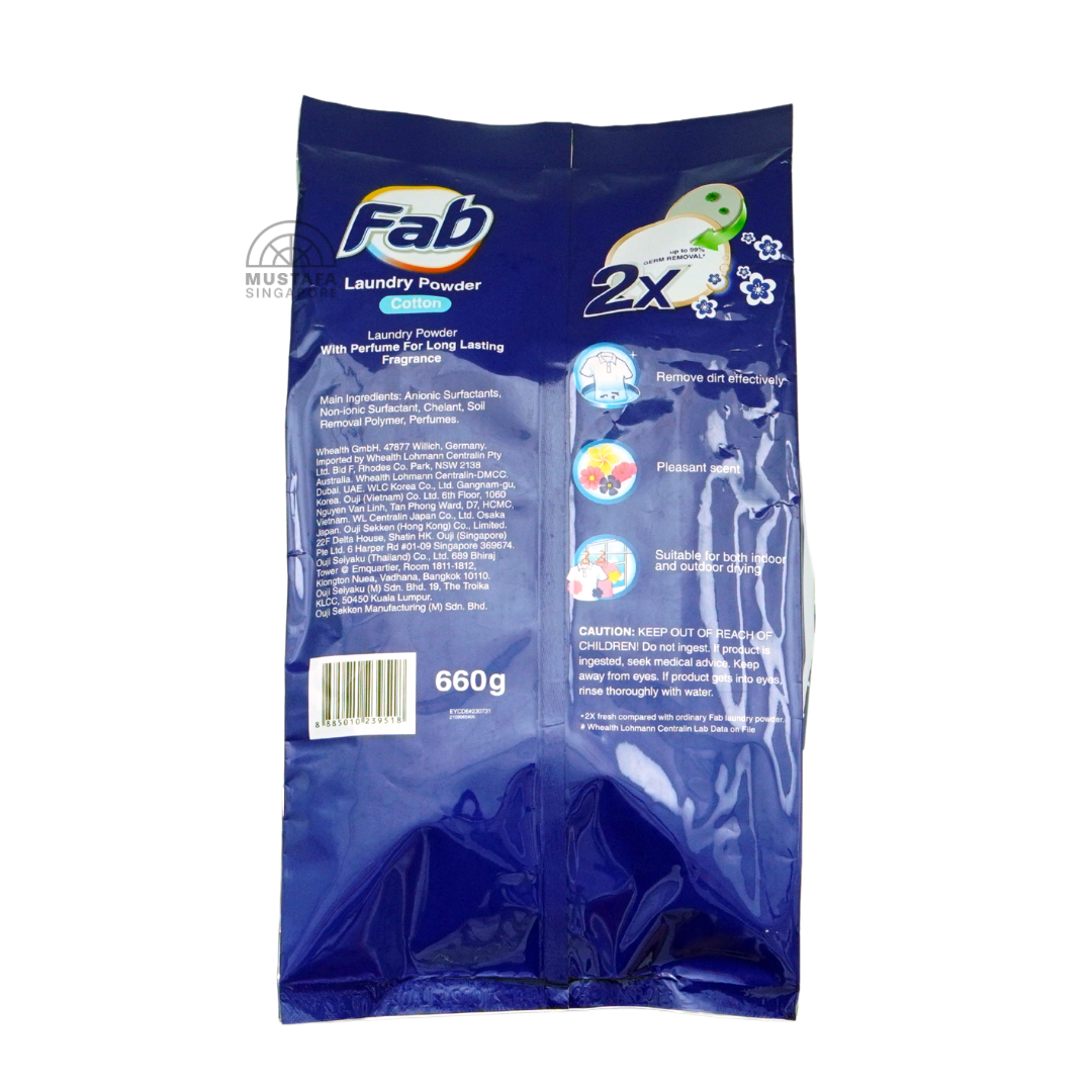 FAB Laundry Powder Cotton 660g