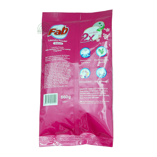 FAB Laundry Powder Sakura 660g
