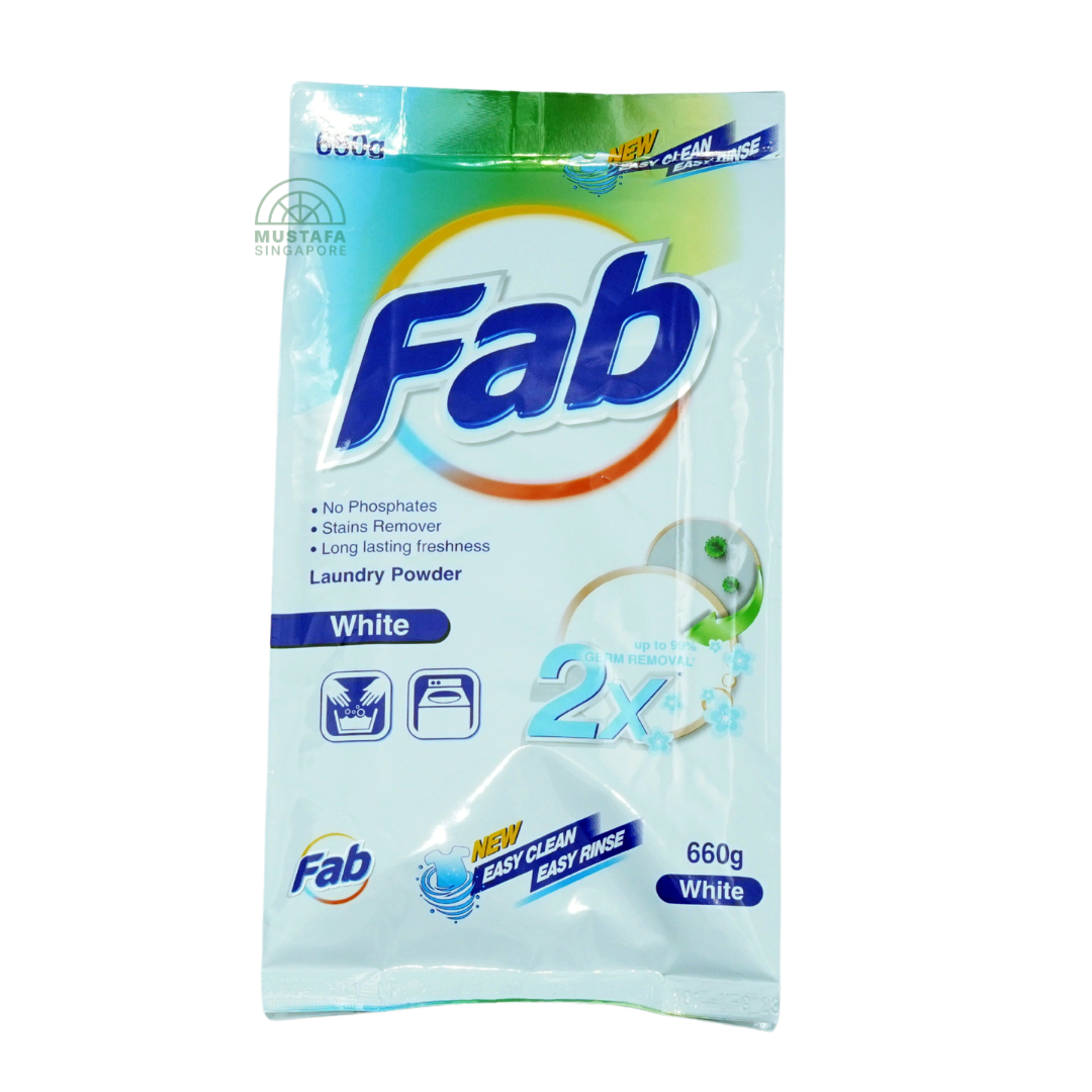 FAB Laundry Powder White 660g