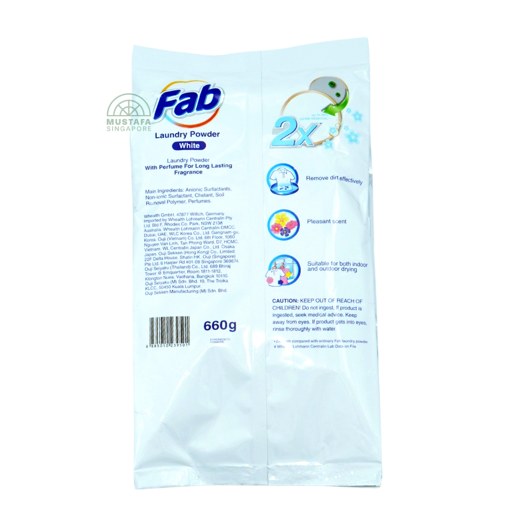 FAB Laundry Powder White 660g