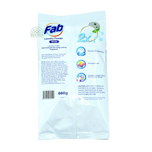 FAB Laundry Powder White 660g